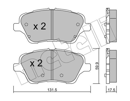 Remblokset Metelli 22-0976-0