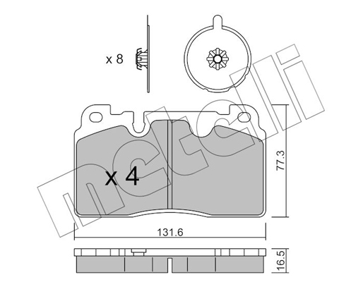 Remblokset Metelli 22-0979-0-141