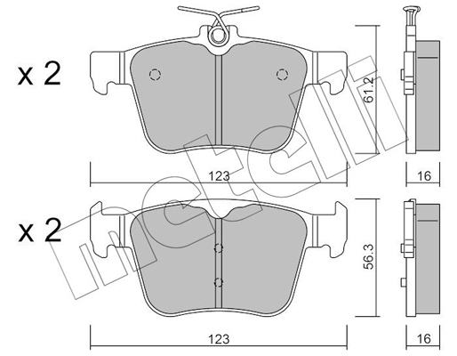 Remblokset Metelli 22-0981-0