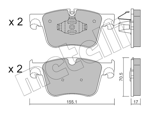 Remblokset Metelli 22-0985-1