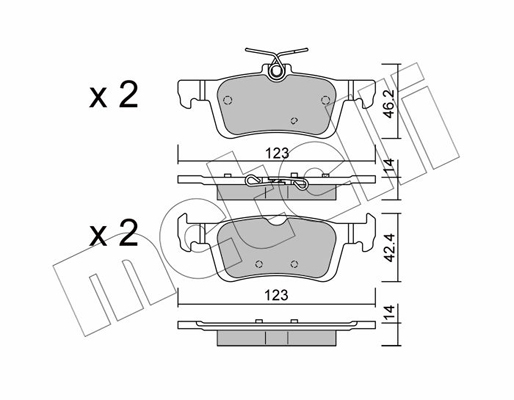 Remblokset Metelli 22-0986-1