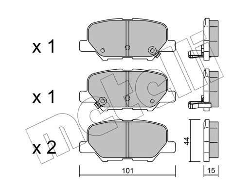 Remblokset Metelli 22-0995-0