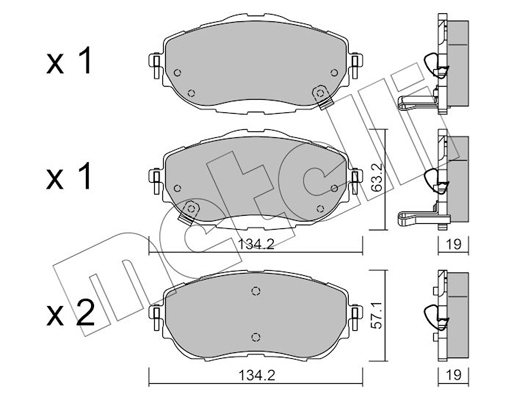 Remblokset Metelli 22-0998-0