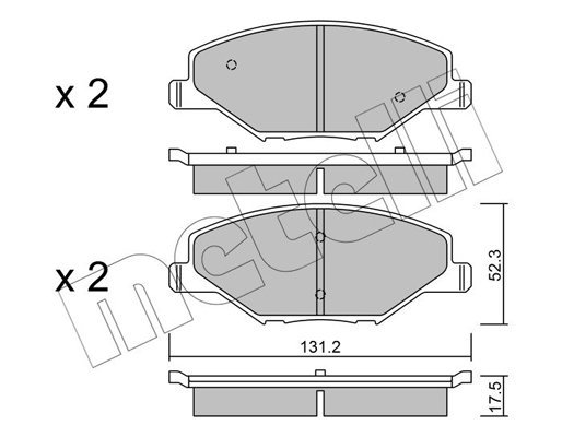 Remblokset Metelli 22-1006-0