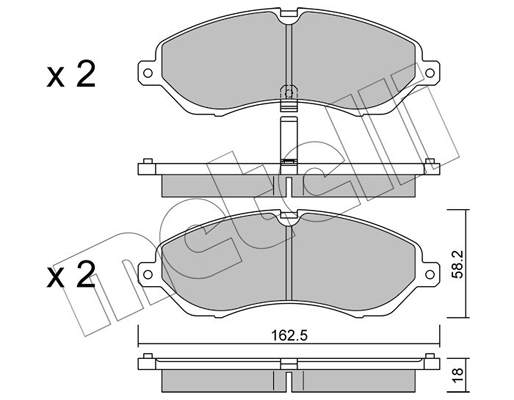 Remblokset Metelli 22-1007-0