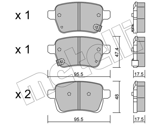 Remblokset Metelli 22-1012-0