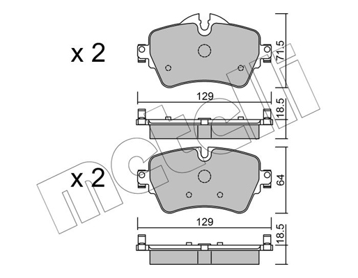 Remblokset Metelli 22-1013-0