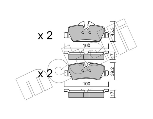 Remblokset Metelli 22-1014-0