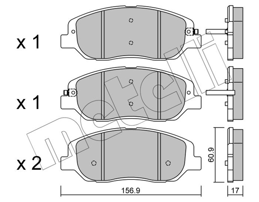 Remblokset Metelli 22-1031-0