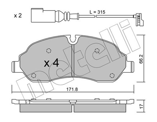 Remblokset Metelli 22-1032-0