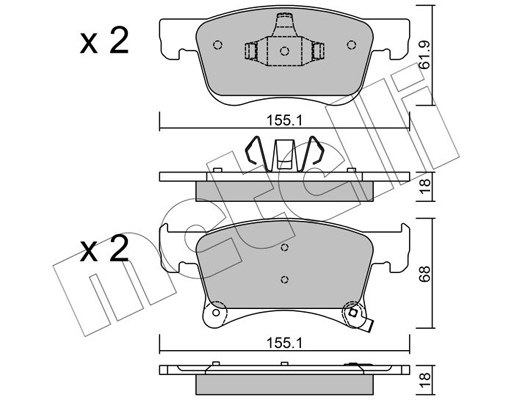 Remblokset Metelli 22-1035-0
