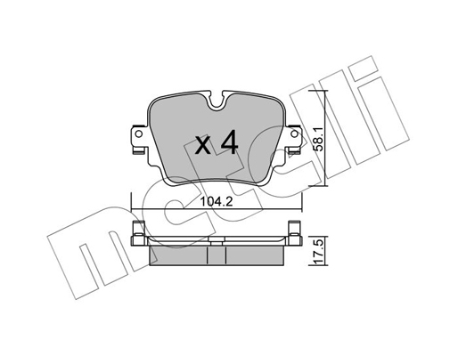 Remblokset Metelli 22-1036-0