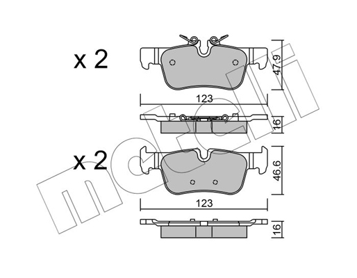 Remblokset Metelli 22-1038-0