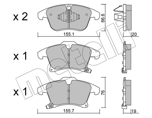 Remblokset Metelli 22-1039-0