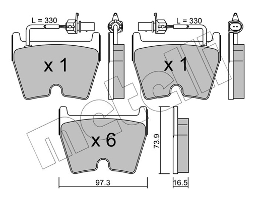 Remblokset Metelli 22-1043-0