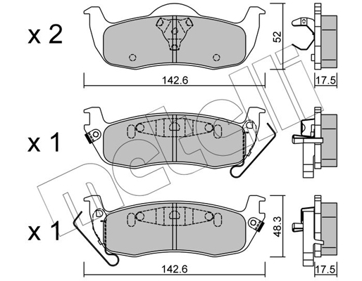 Remblokset Metelli 22-1047-0