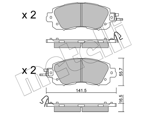 Remblokset Metelli 22-1080-0