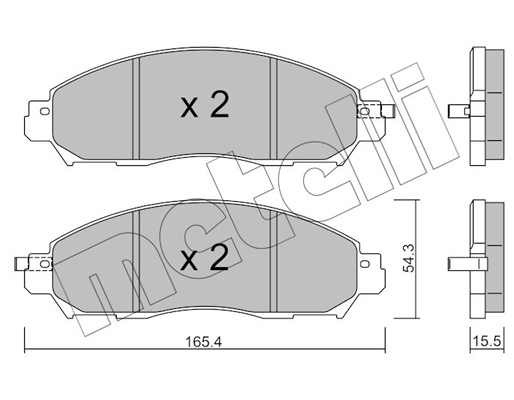 Remblokset Metelli 22-1081-1