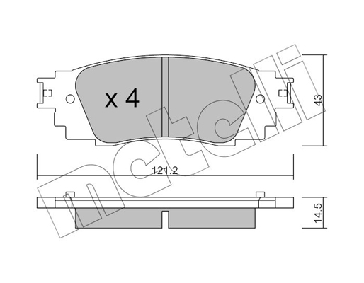 Remblokset Metelli 22-1089-0