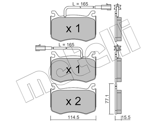 Remblokset Metelli 22-1099-0