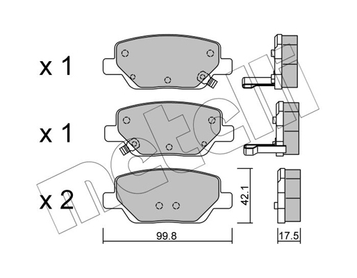 Remblokset Metelli 22-1104-0