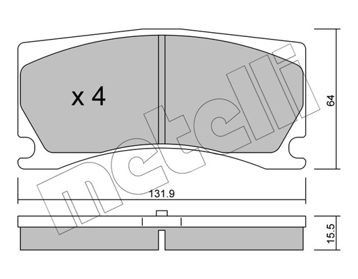 Remblokset Metelli 22-1106-0