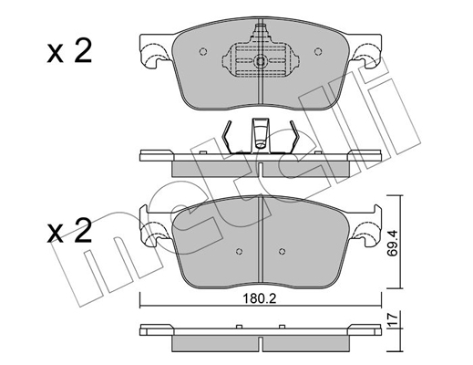 Remblokset Metelli 22-1107-0