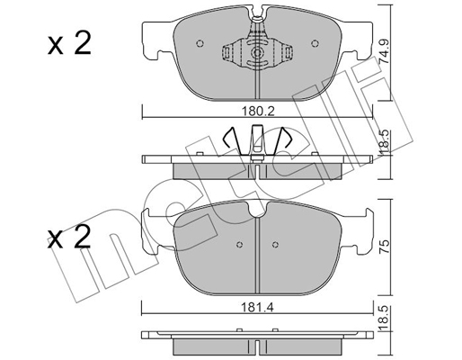 Remblokset Metelli 22-1120-0