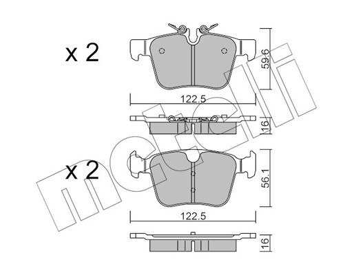 Remblokset Metelli 22-1122-0