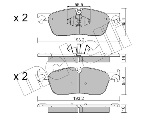 Remblokset Metelli 22-1123-1