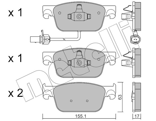 Remblokset Metelli 22-1125-0