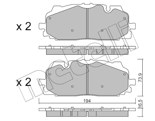 Remblokset Metelli 22-1128-0