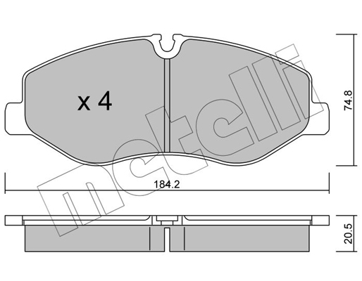 Remblokset Metelli 22-1139-0