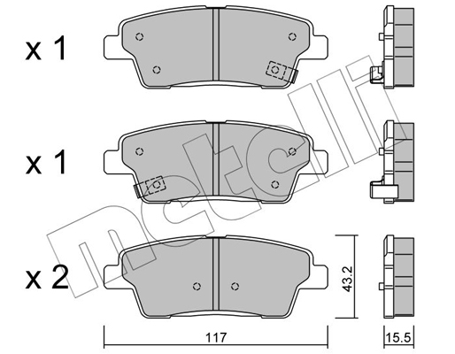 Remblokset Metelli 22-1140-0