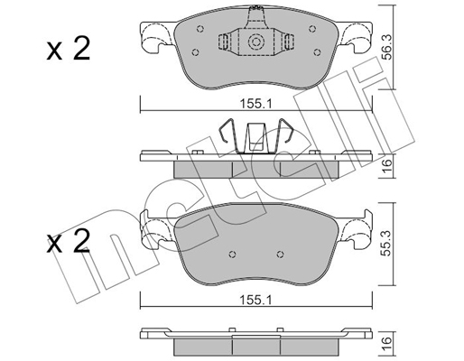 Remblokset Metelli 22-1142-0