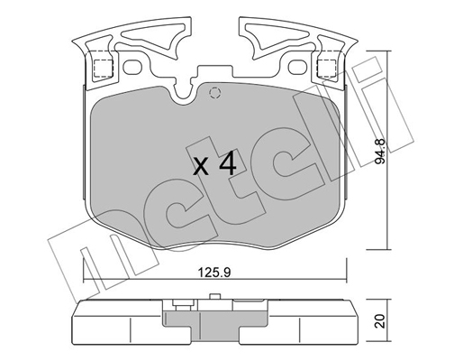 Remblokset Metelli 22-1146-0