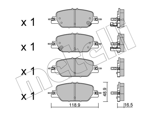 Remblokset Metelli 22-1154-0