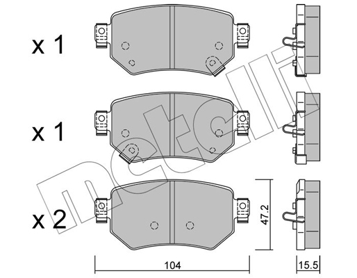 Remblokset Metelli 22-1159-0