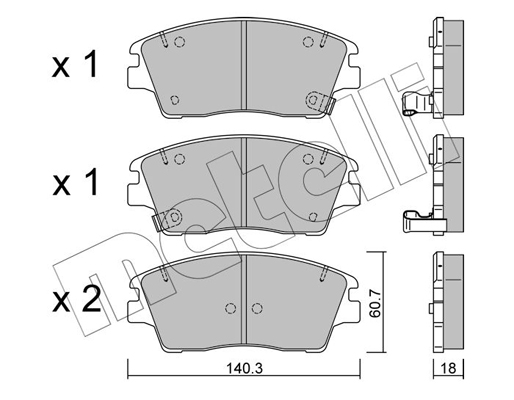 Remblokset Metelli 22-1164-0