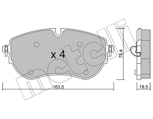 Remblokset Metelli 22-1172-0