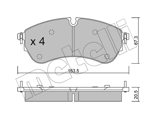 Remblokset Metelli 22-1173-0