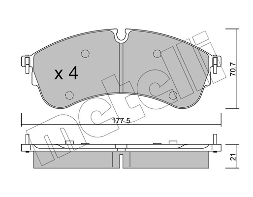 Remblokset Metelli 22-1174-0