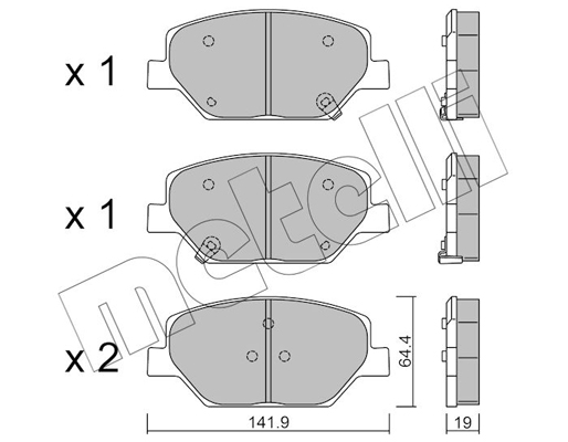 Remblokset Metelli 22-1178-0