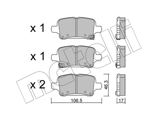 Remblokset Metelli 22-1180-0