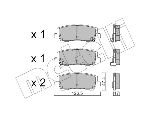 Remblokset Metelli 22-1184-0