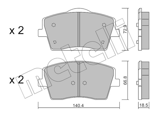 Remblokset Metelli 22-1186-0