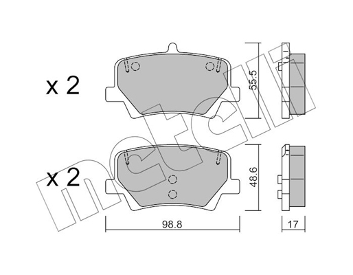 Remblokset Metelli 22-1187-0