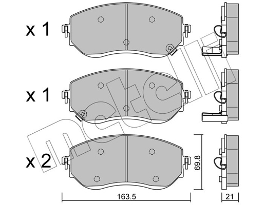 Remblokset Metelli 22-1191-0