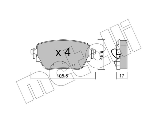 Remblokset Metelli 22-1195-0