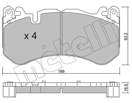 Remblokset Metelli 22-1198-1